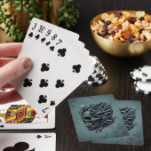 Die Flamme des Lebens: Ein Schädeldesign. Spielkarten (In Situ)