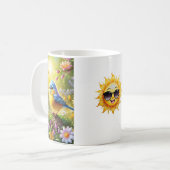 Die Flamme, die den Weg beleuchtet Kaffeetasse (Vorderseite Links)