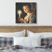 Die Flamme im Inneren Leinwanddruck (Insitu (Schlafzimmer))