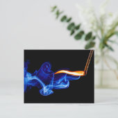 Die Flamme Postkarte (Stehend Vorderseite)
