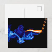 Die Flamme Postkarte (Vorne/Hinten)