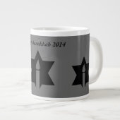 Die Flamme & Stern - Jumbo-Tasse (Vorderseite Rechts)