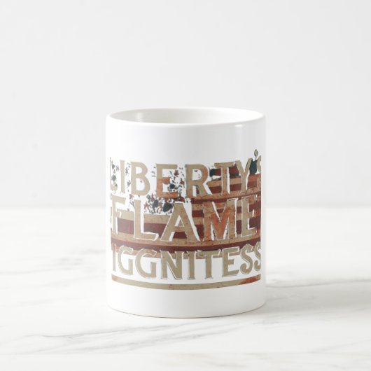 Die Flammen der Liberty Kaffeetasse (Mittel)