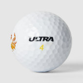 Die Flammen des Chefs Golfball (Logo)