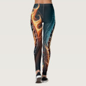 Die flammende Dart Arena entzündet die Leidenschaf Leggings (Rückseite)