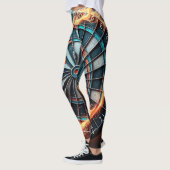 Die flammende Dart Arena entzündet die Leidenschaf Leggings (Links)