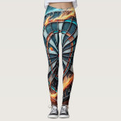 Die flammende Dart Arena entzündet die Leidenschaf Leggings (Vorderseite)