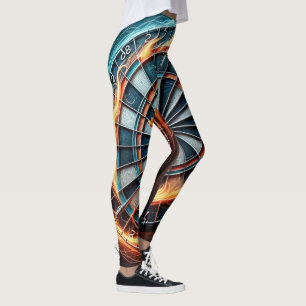 Die flammende Dart Arena entzündet die Leidenschaf Leggings