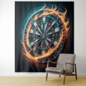 Die flammende Dart Arena entzündet die Leidenschaf Wandteppich (Beispiel)