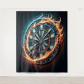 Die flammende Dart Arena entzündet die Leidenschaf Wandteppich (Vorderseite)