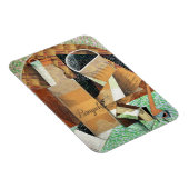 Die Flasche Banyuls, 1914 (Gouache & Collage) Magnet (Rechte Seite)