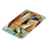 Die Flasche Banyuls, 1914 (Gouache & Collage) Magnet (Linke Seite)