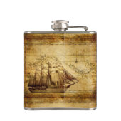 die Flasche des Piratenschiffs-Forschers Flachmann (Rückseite)