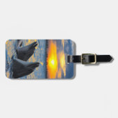 Die Flasche-gerochenen Delphine im Gepäckanhänger (Vorderseite horizontal)