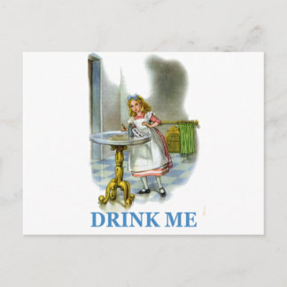 Die Flasche hat mich getrunken, Elke schon! Postkarte