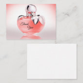 Die Flasche Parfüm Danke Karte (Vorne/Hinten)