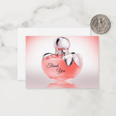 Die Flasche Parfüm Danke Karte (Vorderseite/Rückseite Beispiel)