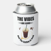 die Flaschen sind gut und der Kaffee ist vereist. Dosenkühler (Kanne Rückseite)