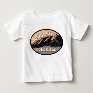 Die Flatironen, der Chautauqua Park, der Boulder C Baby T-shirt