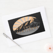 Die Flatironen, der Chautauqua Park, der Boulder C Rechteckiger Aufkleber (Umschlag)