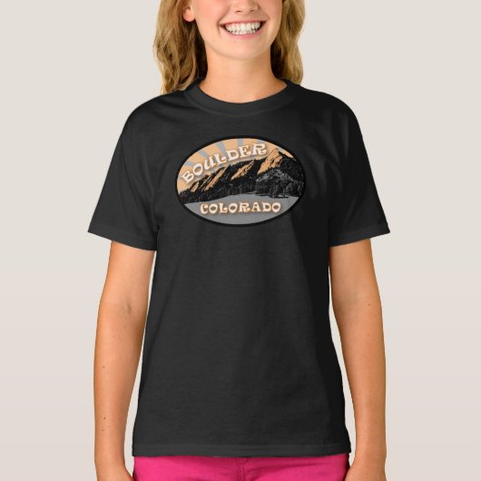 Die Flatironen, der Chautauqua Park, der Boulder C T-Shirt (Vorderseite)