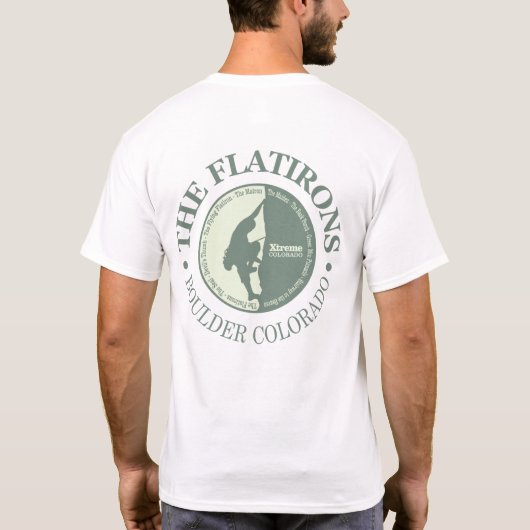 Die Flatironen (Klettern) T-Shirt (Rückseite)