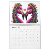 Die Flaunty Flamingo Version 1 Kalender (Feb 2027)