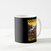 Die flauschigen Kühe nicht in Buffalo essen Kaffeetasse (VorderseiteRechts)