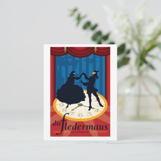 Die Fledermaus, Opera Postkarte (Stehend Vorderseite)