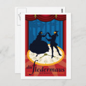 Die Fledermaus, Opera Postkarte (Vorne/Hinten)