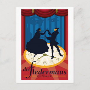 Die Fledermaus, Opera Postkarte