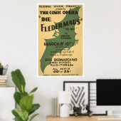 Die Fledermaus Strauß 1938 WPA Poster (Heimbüro)
