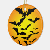 Die Fledermaus von Halloween - Keramikornament (Links)