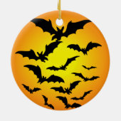 Die Fledermaus von Halloween - Keramikornament (Hinten)