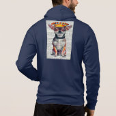 DIE FLEECE DES CHIHUAHUA-TYP ZIP UP JOGGER HOODIE (Rückseite)