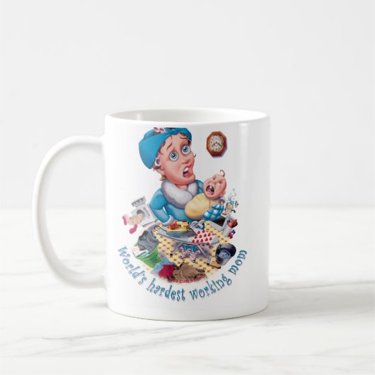Die fleißigste Mamma der Welt Kaffeetasse (Links)