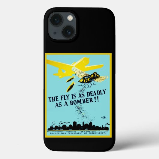Die Fliege ist so tödlich wie ein Bomber Case-Mate iPhone Hülle (Rückseite)