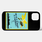 Die Fliege ist so tödlich wie ein Bomber Case-Mate iPhone Hülle (Rückseite (Horizontal))