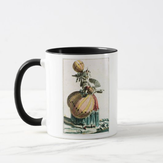 Die Fliegen-Kokette, c.1784 (Farbstich) Tasse (Links)