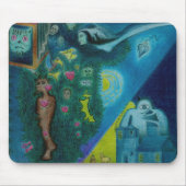 Die Fliegen-Liebhaber - Farbbleistift - Mousepad (Vorne)