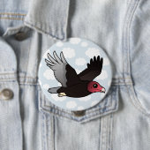 Die Fliegen-Türkei-Geier Button (Beispiel)