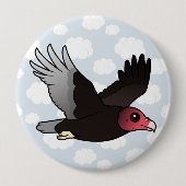 Die Fliegen-Türkei-Geier Button (Vorderseite)