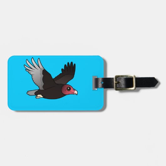 Die Fliegen-Türkei-Geier Gepäckanhänger (Vorderseite horizontal)