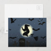 die fliegende Hexenszene Postkarte (Vorne/Hinten)