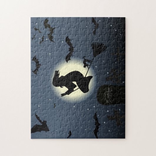 die fliegende Hexenszene Puzzle (Vertikal)