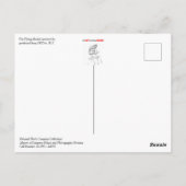 Die fliegende Merkel Postkarte (Rückseite)