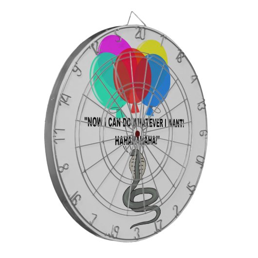 Die fliegende Schlange Dartscheibe (Vorderseite Links)