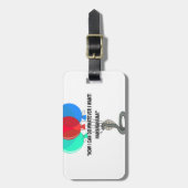 Die fliegende Schlange Gepäckanhänger (Vorderseite vertikal)