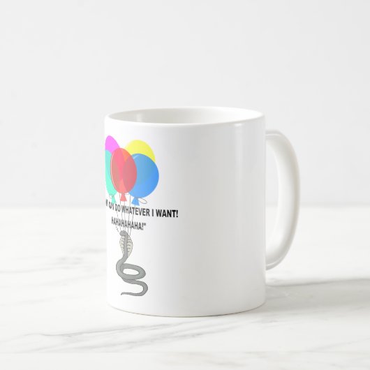 Die fliegende Schlange Kaffeetasse (VorderseiteRechts)