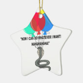 Die fliegende Schlange Keramik Ornament (Links)